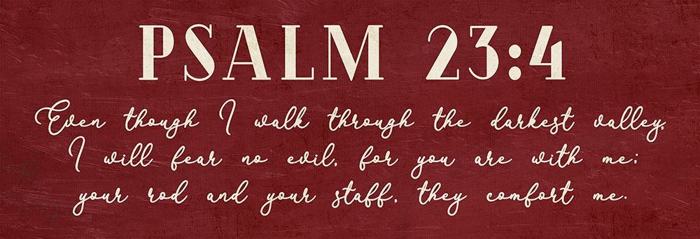Psalm 23:4 art print by Milli Villa for $57.95 CAD