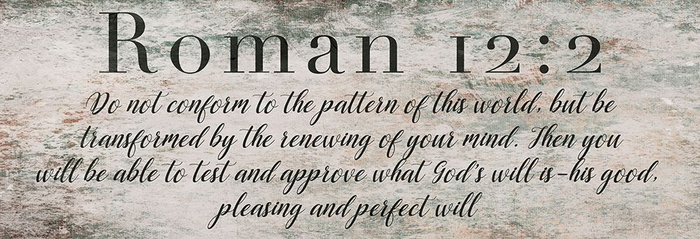 Roman 12:2 art print by Milli Villa for $57.95 CAD