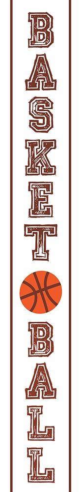 Basketball Banner art print by Milli Villa for $57.95 CAD