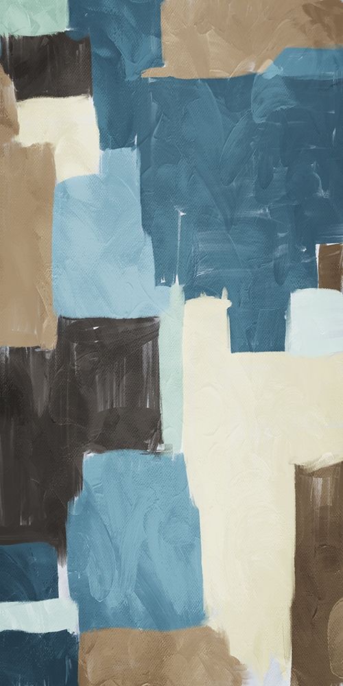 Blue Blocks 2 art print by Milli Villa for $57.95 CAD