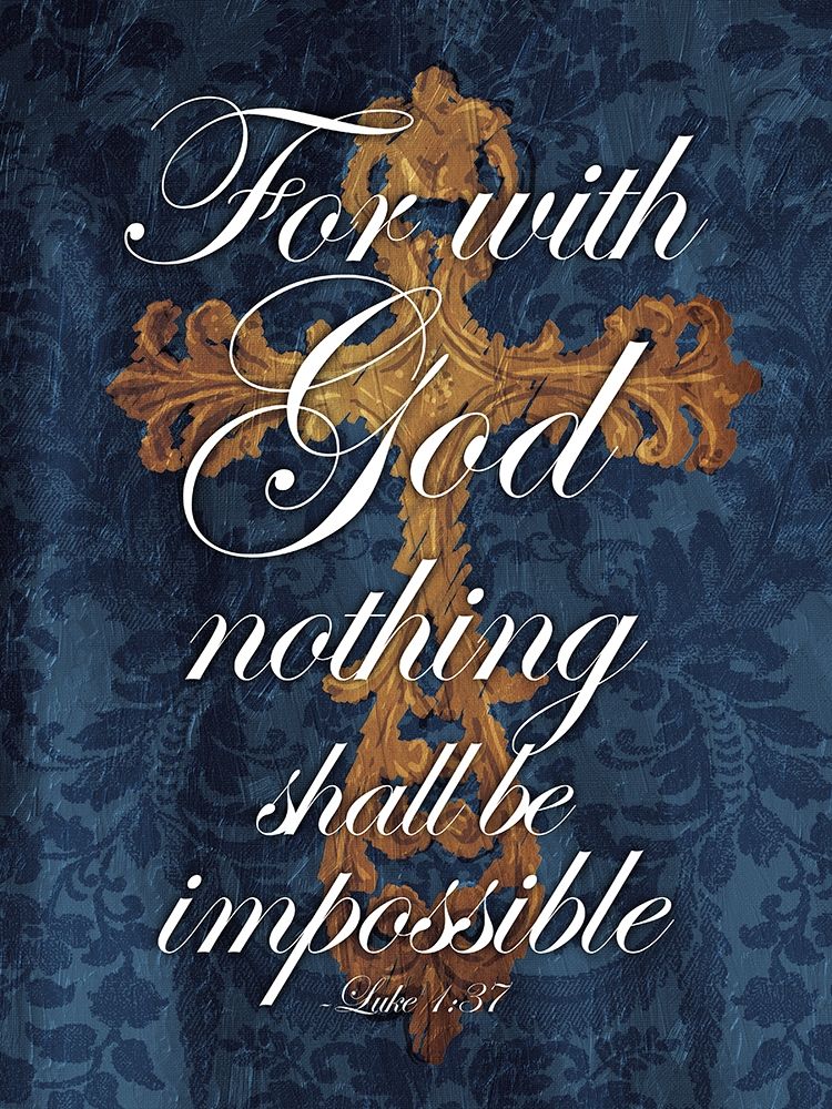 For With God art print by Milli Villa for $57.95 CAD