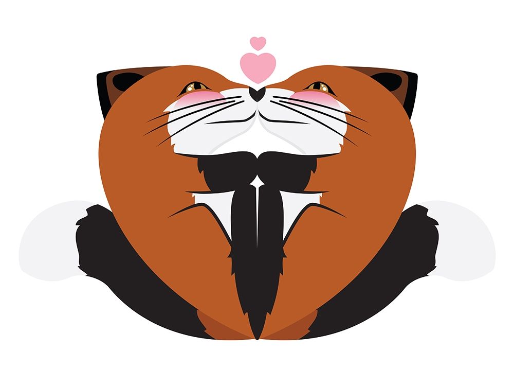 Fox Hug art print by Milli Villa for $57.95 CAD
