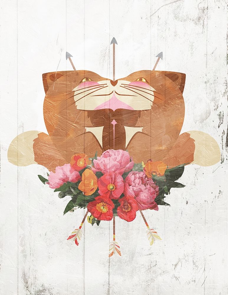 Fox Arrow Flowers art print by Milli Villa for $57.95 CAD
