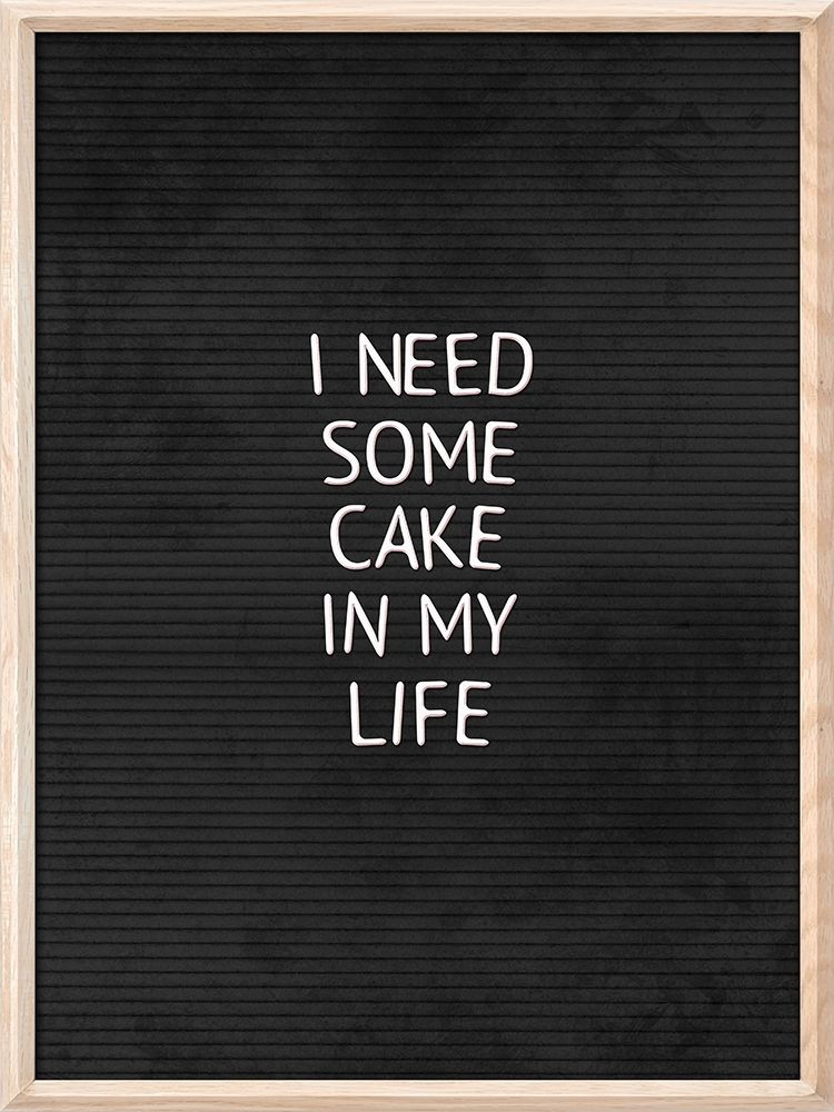 Cake In My Life Black art print by Milli Villa for $57.95 CAD