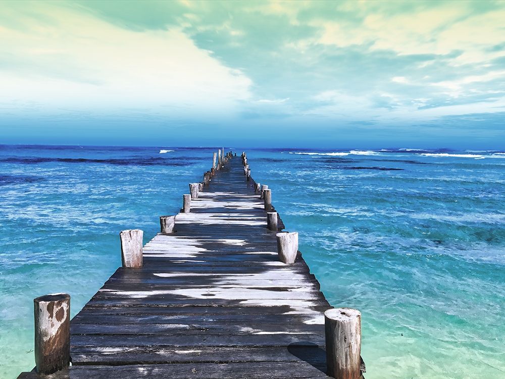 Dock at Sea art print by Milli Villa for $57.95 CAD