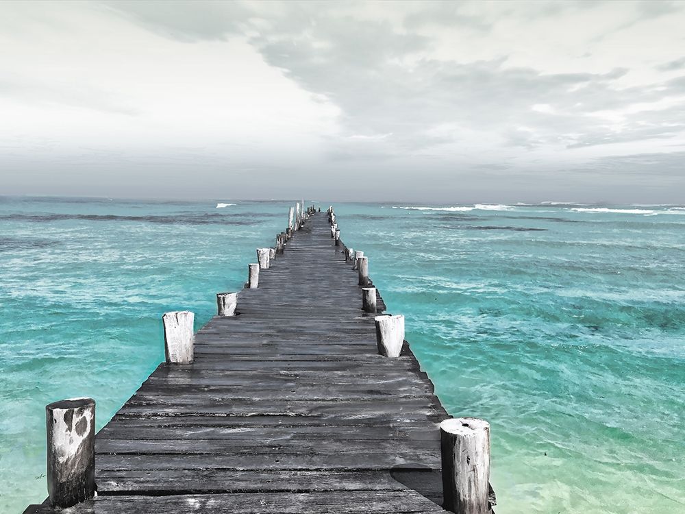 Dock At Sea Recolor art print by Milli Villa for $57.95 CAD