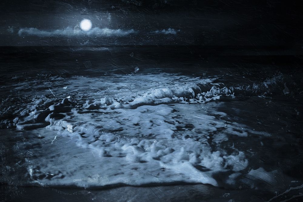 Close Waves at Night art print by Milli Villa for $57.95 CAD