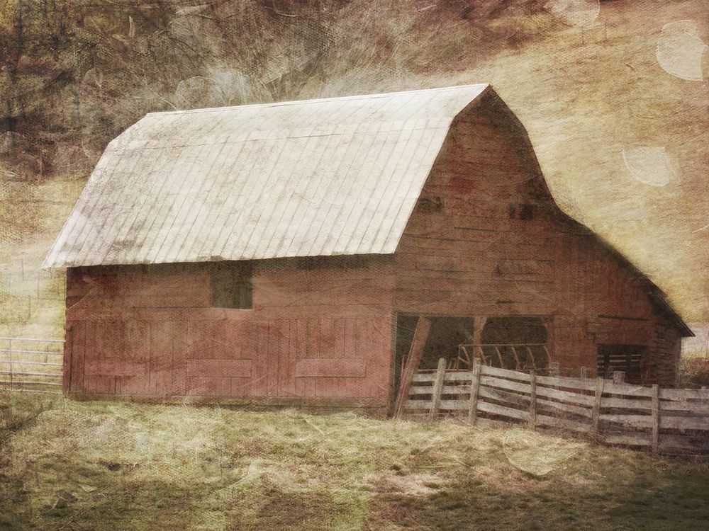 Red Barn art print by Milli Villa for $57.95 CAD