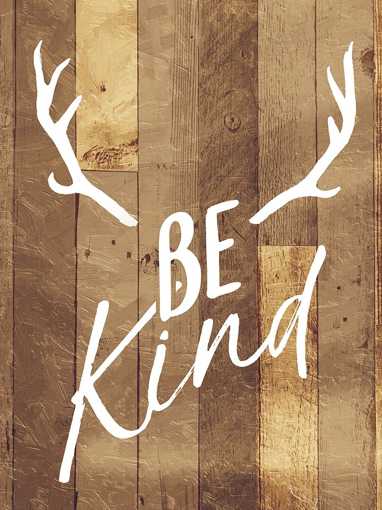 Be Kind Antlers art print by Milli Villa for $57.95 CAD