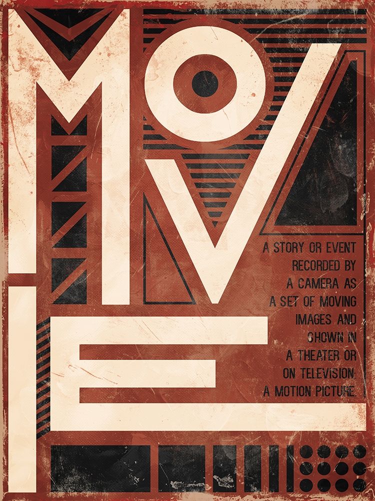 Movie Definition art print by Milli Villa for $57.95 CAD