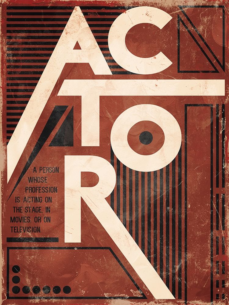 Actor Definition art print by Milli Villa for $57.95 CAD