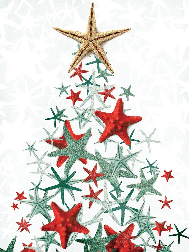 Star Fish Christmas Colors art print by Milli Villa for $57.95 CAD