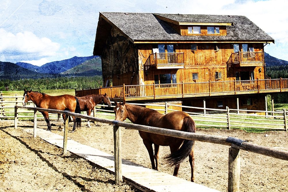 Horse Ranch art print by Milli Villa for $57.95 CAD