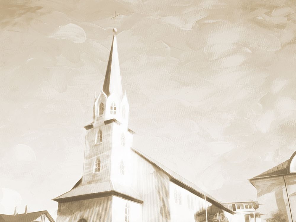 Sepia High Church art print by Milli Villa for $57.95 CAD