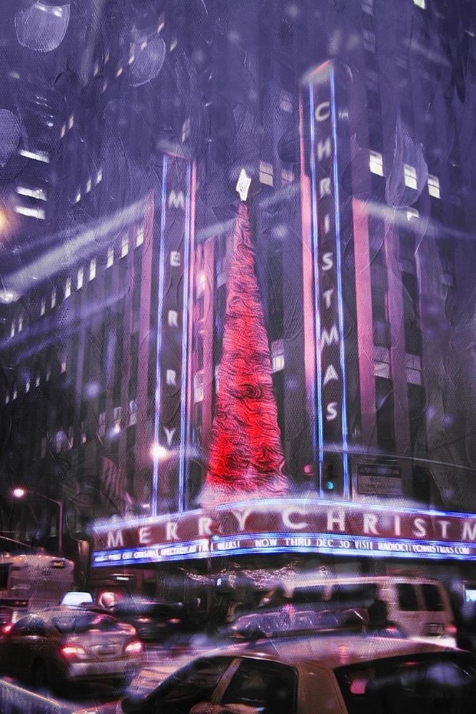 Street Christmas art print by Milli Villa for $57.95 CAD