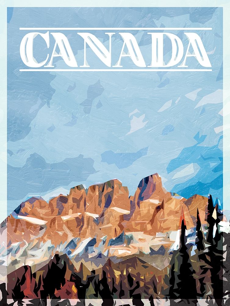 Canada Mountains Mate art print by Milli Villa for $57.95 CAD