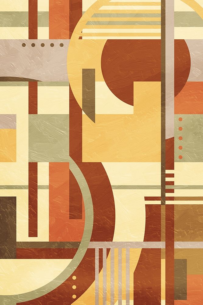Geo Puzzle Cream Mate art print by Milli Villa for $57.95 CAD