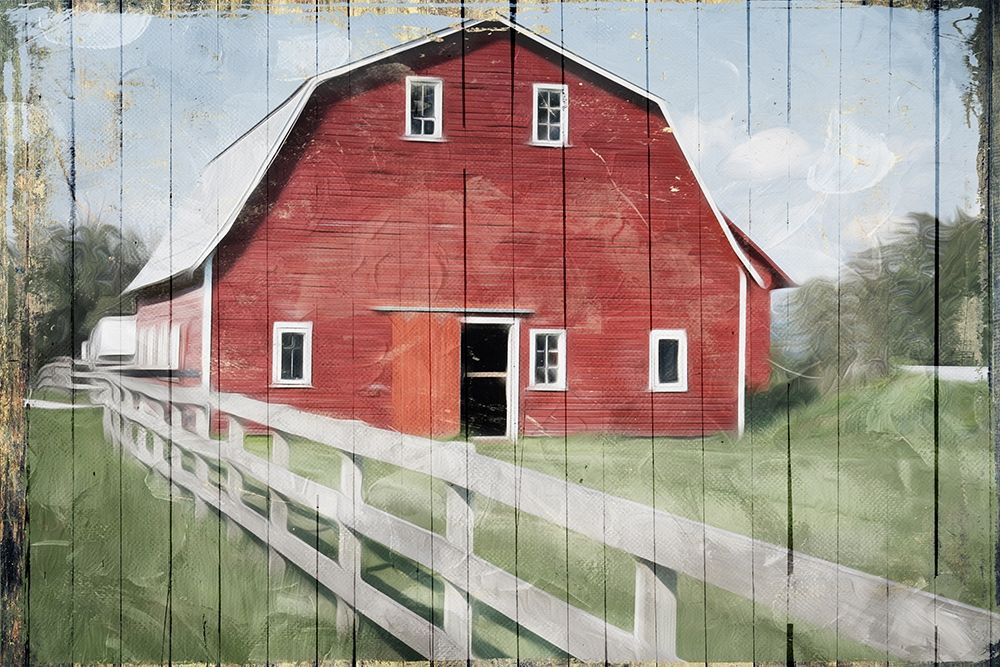 Red Barn Look Out art print by Milli Villa for $57.95 CAD