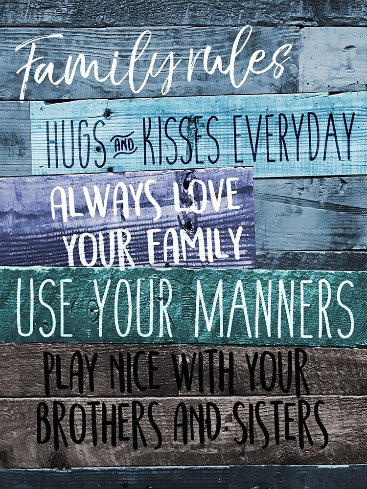 Family Rules art print by Milli Villa for $57.95 CAD