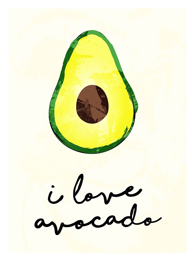 I Love Avocado art print by Milli Villa for $57.95 CAD