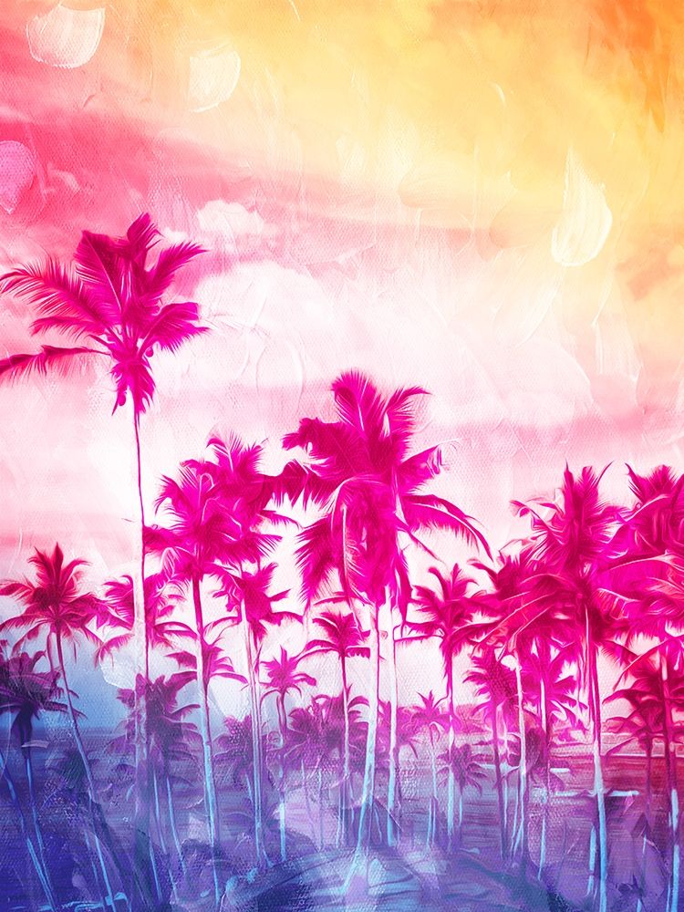 Beach Palm Out Brights art print by Milli Villa for $57.95 CAD