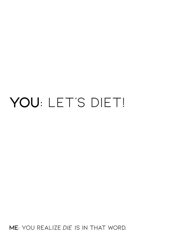 Lets Diet art print by Milli Villa for $57.95 CAD