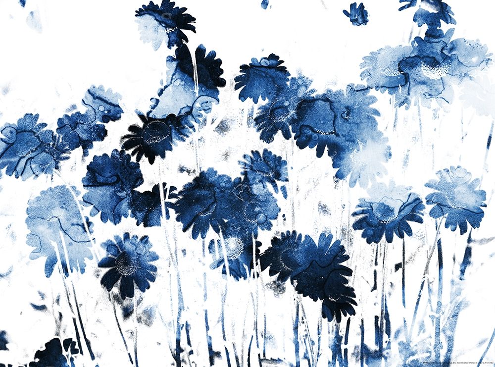 Blue Hues Flowers art print by Milli Villa for $57.95 CAD