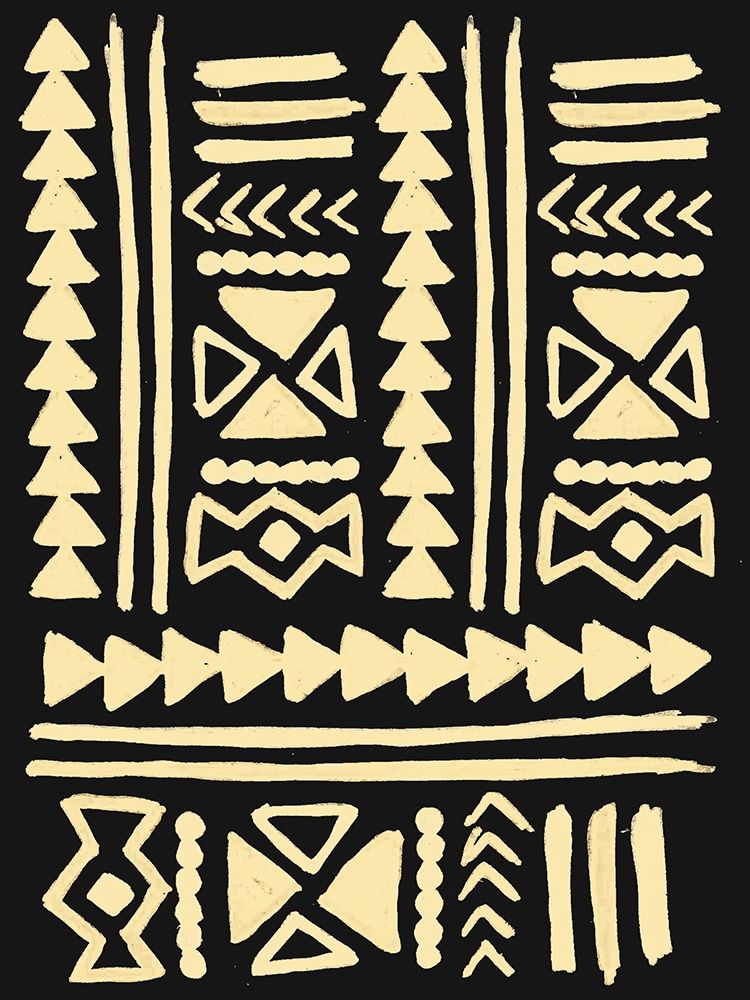 Wooden Tribal Cream art print by Milli Villa for $57.95 CAD