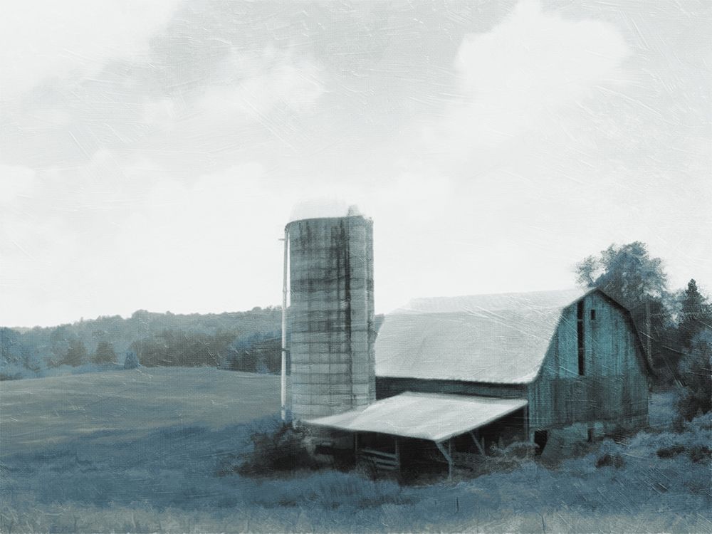 Blue Barn art print by Milli Villa for $57.95 CAD
