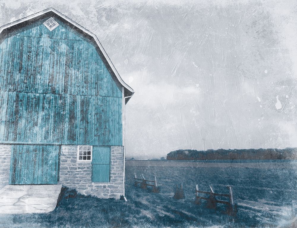 Blue Barn Mate art print by Milli Villa for $57.95 CAD