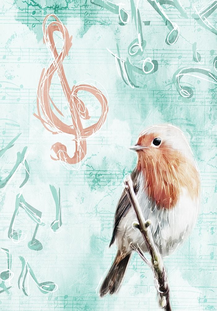 Music Bird art print by Milli Villa for $57.95 CAD