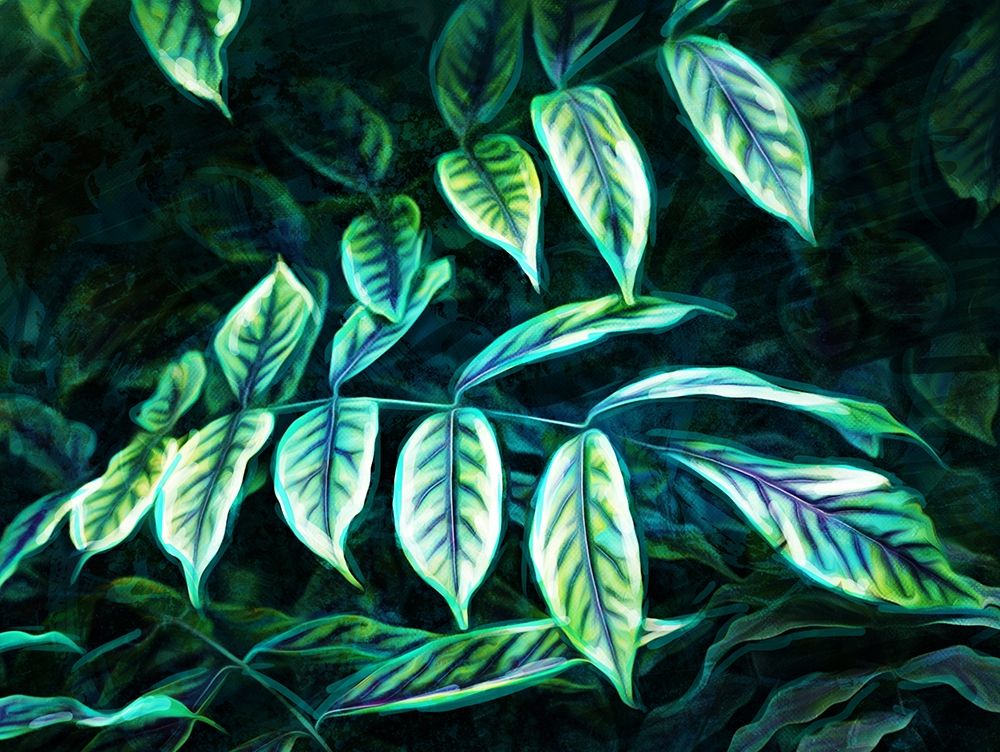 Electric Leaves art print by Milli Villa for $57.95 CAD