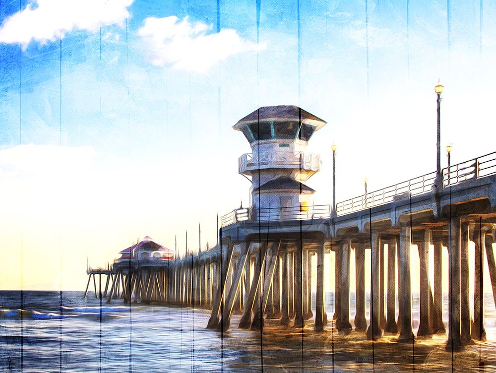 Huntington Pier art print by Milli Villa for $57.95 CAD