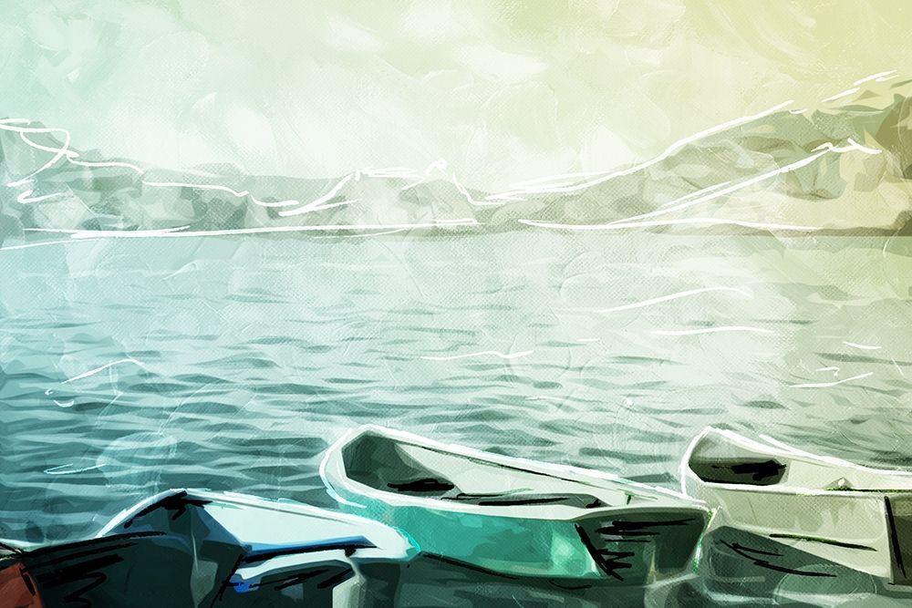 Boats in the Water art print by Milli Villa for $57.95 CAD