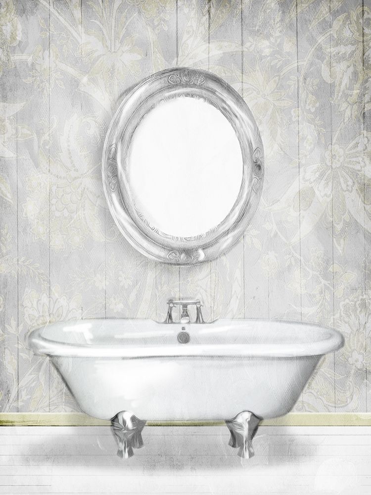 Gray Floral Bath art print by Milli Villa for $57.95 CAD