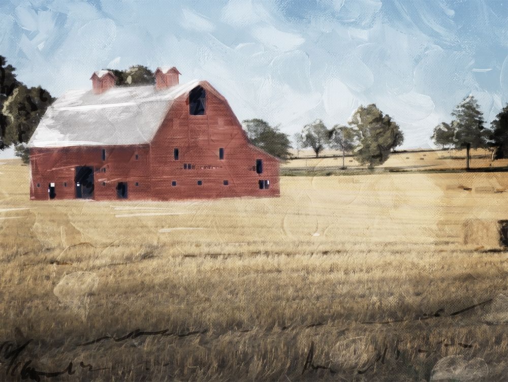 Farmhouse On The Hay art print by Milli Villa for $57.95 CAD