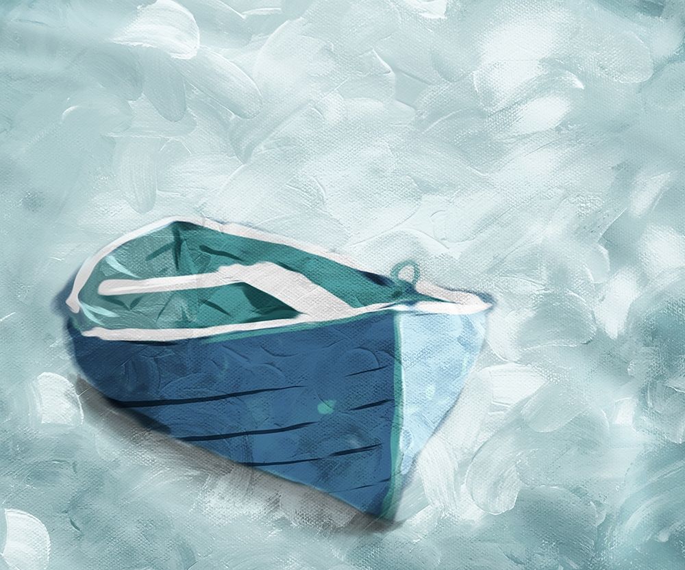 Lonely Boat art print by Milli Villa for $57.95 CAD