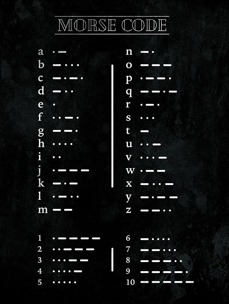 Morse Code Open art print by Milli Villa for $57.95 CAD