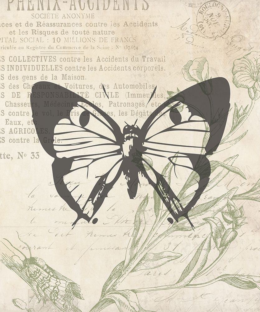Lightened Vintage Insects Two art print by Milli Villa for $57.95 CAD