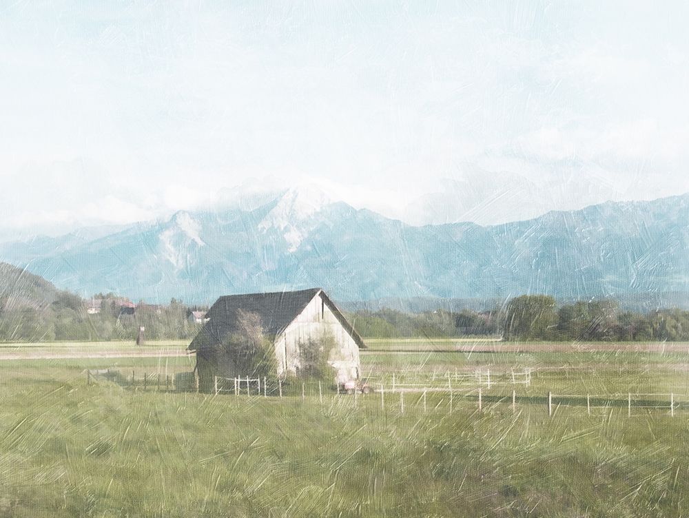 Barn In The Farm art print by Milli Villa for $57.95 CAD
