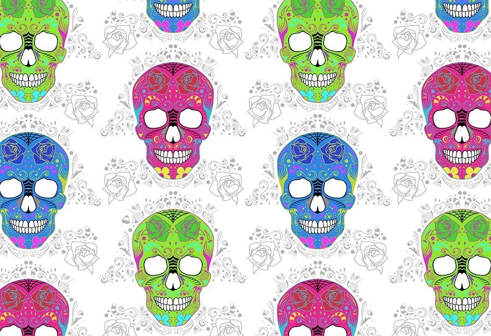 Bright Skulls art print by Milli Villa for $57.95 CAD