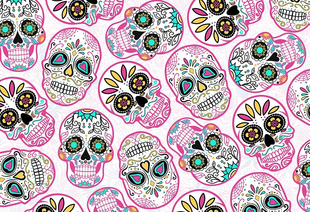 Pink Skulls Reverse art print by Milli Villa for $57.95 CAD