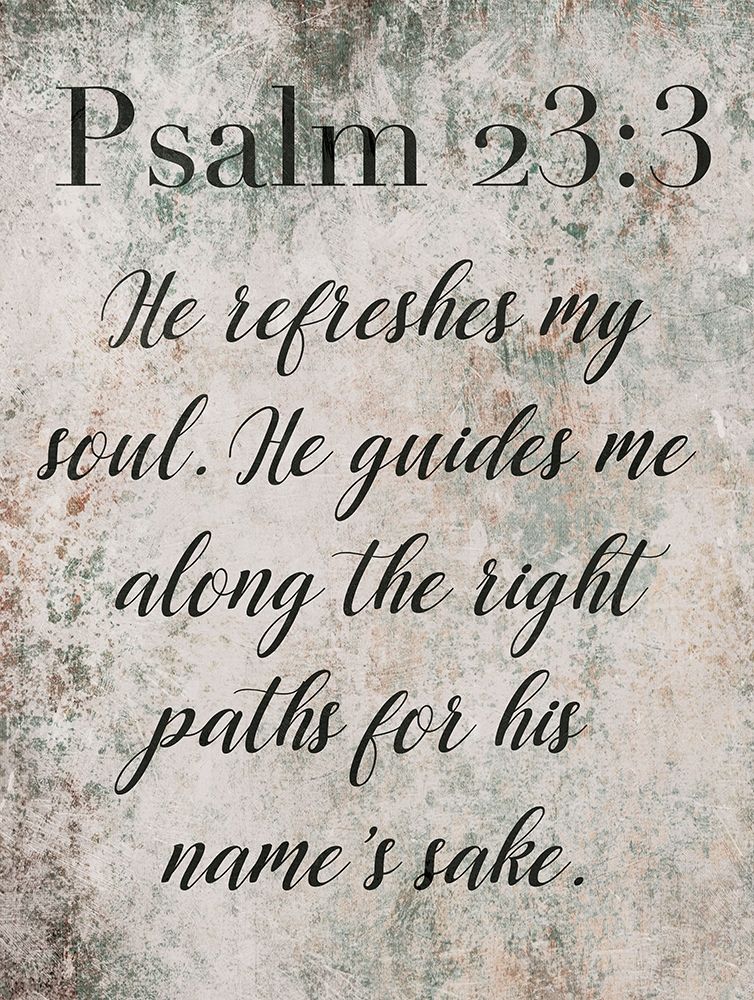 Psalm 23:3 art print by Milli Villa for $57.95 CAD