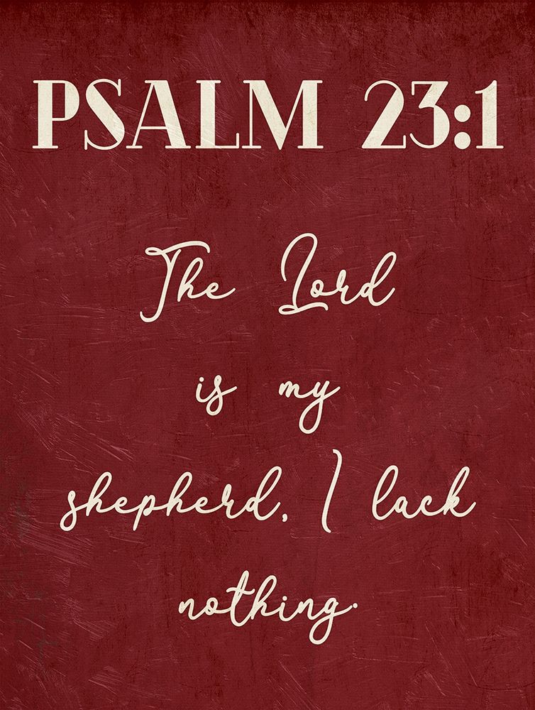 Psalm 23:1 art print by Milli Villa for $57.95 CAD