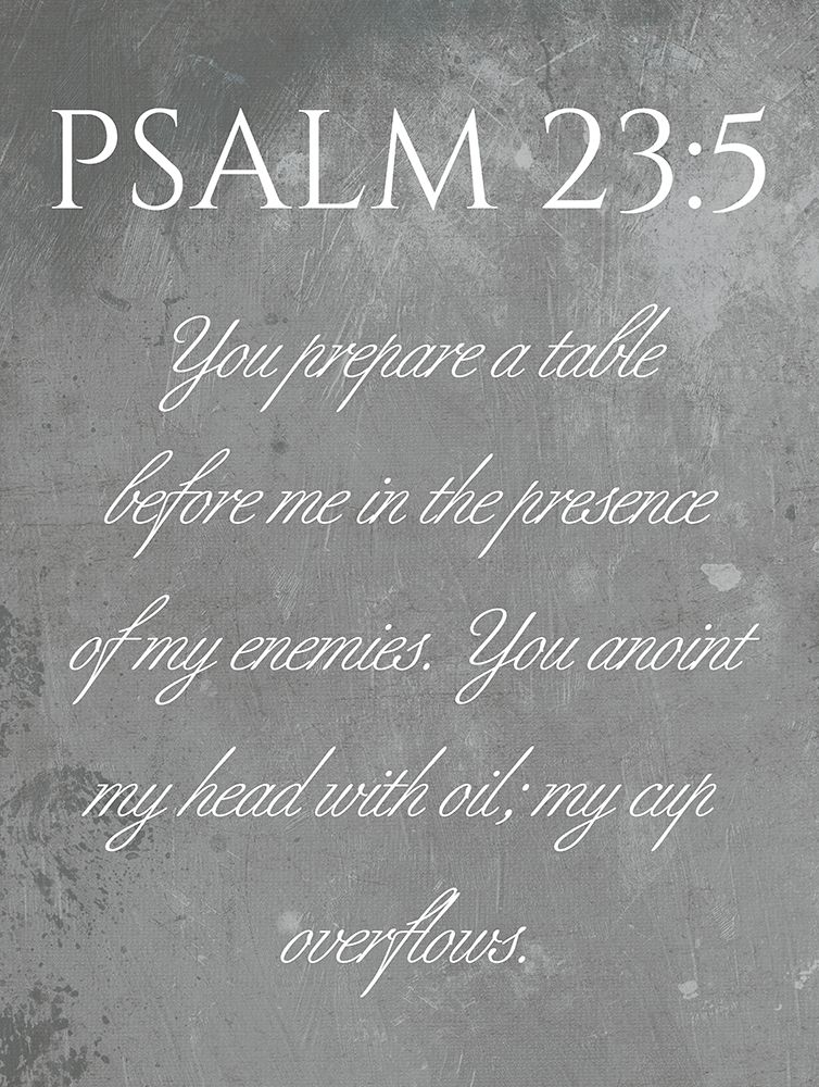 Psalm 23:5 art print by Milli Villa for $57.95 CAD
