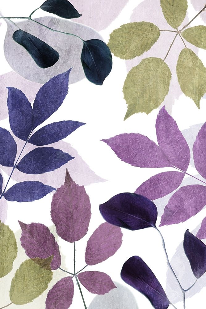 Look At Me Leaves Purple art print by Milli Villa for $57.95 CAD