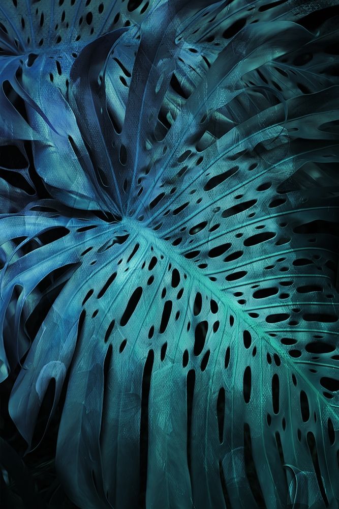 Teal Night Foliage art print by Milli Villa for $57.95 CAD