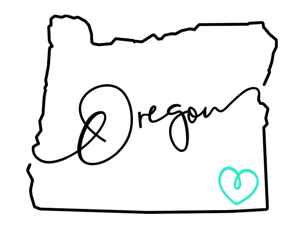 Oregon Love art print by Milli Villa for $57.95 CAD