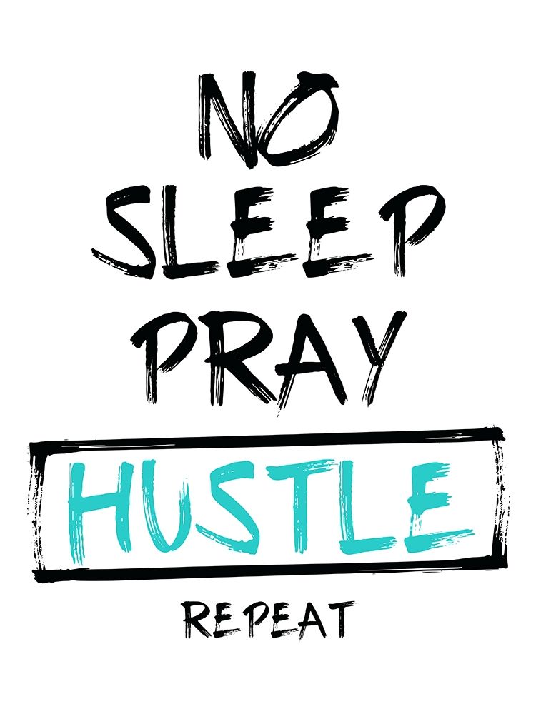 No Sleep Teal art print by Milli Villa for $57.95 CAD