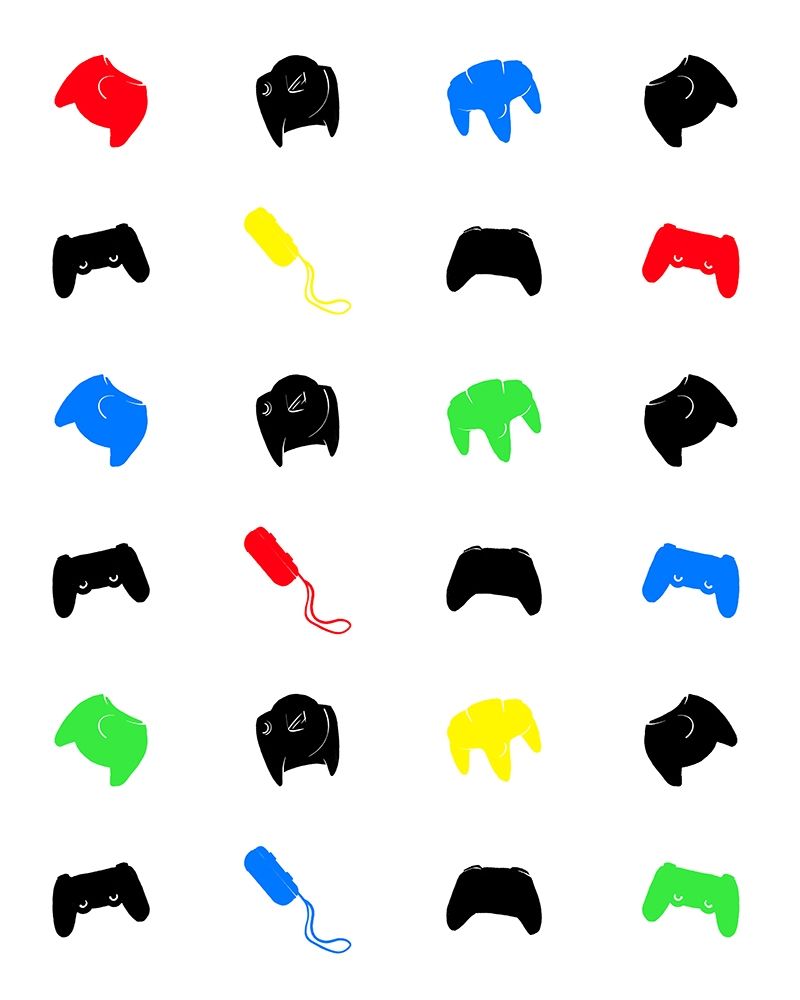 Gamer Pattern Colors art print by Milli Villa for $57.95 CAD